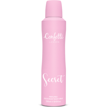 Confetti London Secret Deodorant Body Spray 250ml for women