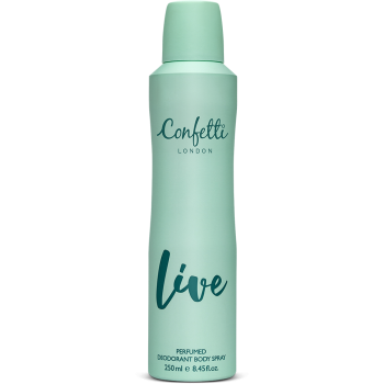Confetti London LIVE Deodorant Body Spray 250 ml for women
