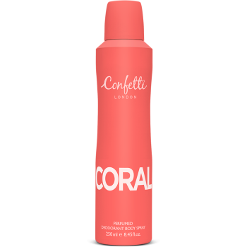 Confetti London Coral Deodorant Body Spray 250ml for women