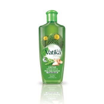 Vatika Naturals Cactus Hair Oil 200ml, Cactus, Ghergir, Ginger & Vitamins A, E, F, For Weak & Falling Hair, No Parabens, Sulphates or Silicones
