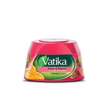 Vatika Repair and Restore Styling Hair Cream with Honey and Castor - 140ml