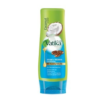 Vatika Naturals Volume & Thickness Conditioner 400ml | Enriched With Coconut & Castor | Rapid Repair | For Thin & Limp Hair
