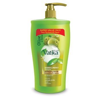 Vatika Naturals Nourish and Protect Shampoo | Natural & Herbal | Enriched with Olive and Henna | For Normal Hair - 600ml