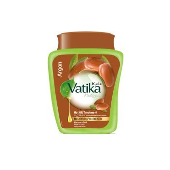 Vatika Argan Hot Oil Treatment nourishing hair mask jar