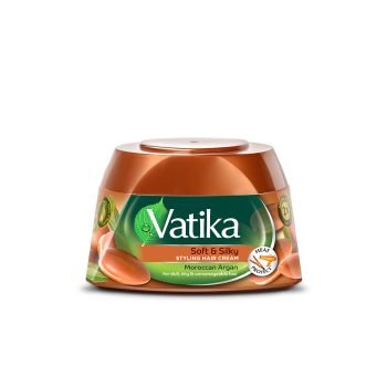 Vatika Soft and Silk Styling Hair Cream with Moroccan Argan