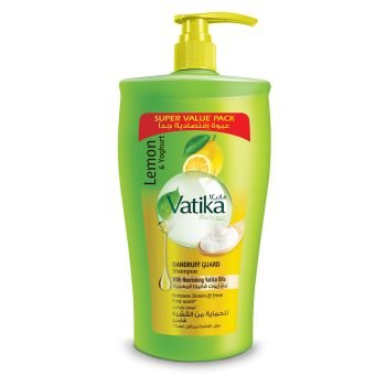 Vatika Naturals Dandruff Guard Shampoo - Enriched With Lemon & Yoghurt - Removes & Prevents Dandruff - 1000 ml