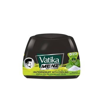 Vatika Naturals Menz Anti Dandruff Styling Hair Cream 140ml | With Gentle Cooling | Menthol + Dead Sea Mineral