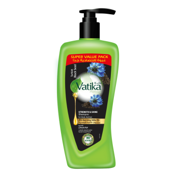 Vatika Naturals Multivitamin Blackseed Shampoo - 600ml | For Shine, Complete Nourishment & Strength | Enriched With Blend Of Vitamin A,E,F & Blackseed