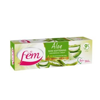 FEM Hair Removal Cream with Aloe Vera 120g for Deep Moisturizing with pH Balancing Skin Care Lotion