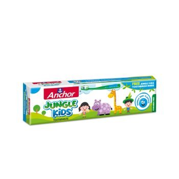 Anchor Jungle Kids Toothpaste Bubble Gum Flavor 50g.