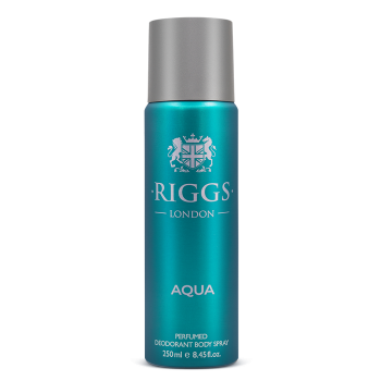 Riggs London Aqua Body Spray – 250ml Deodorant for Men