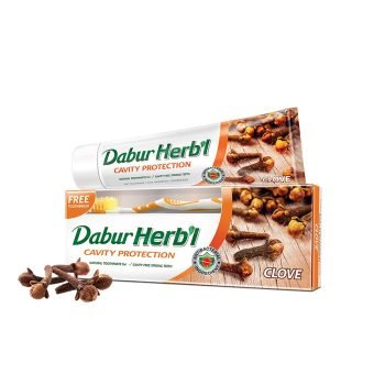 Dabur Herbal Cavity Protect Clove Toothpaste 150gm. + Toothbrush free