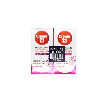 Creme 21 Brightening Roll-On Lumi Fresh Pack of 2