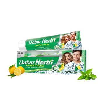 Dabur Herbal Intense Fresh Gel Toothpaste 150gm. + Toothbrush free