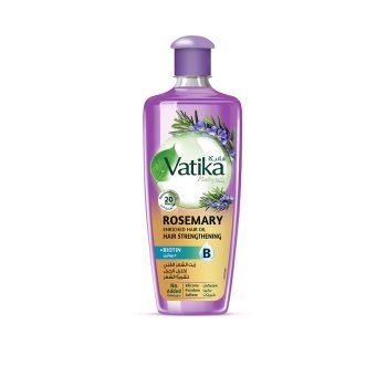 Vatika Rosemary Oil for Hair Growth 200ml | Infused with Biotin | Promotes Stronger Hair Growth, Prevents Hair Fall | No Parabens, Sulphates or Silicones