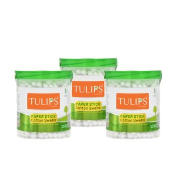 Tulips Paper Stick Cotton Swabs 100x3
